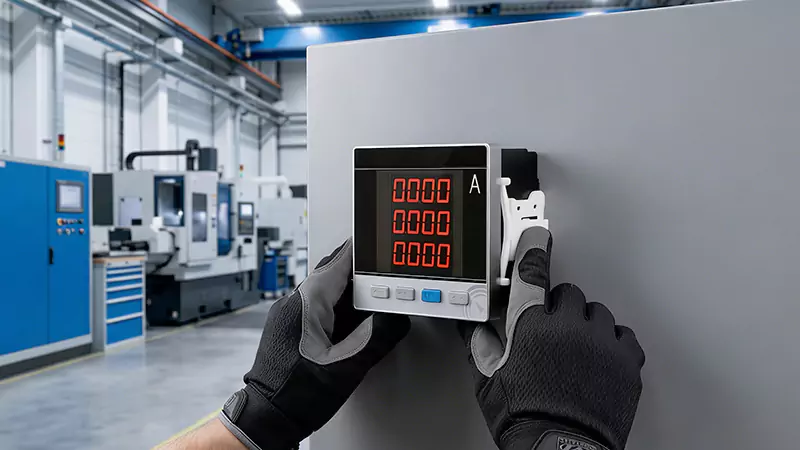 So passen Sie die Parameter eines dreiphasigen digitalen Amperemeter an