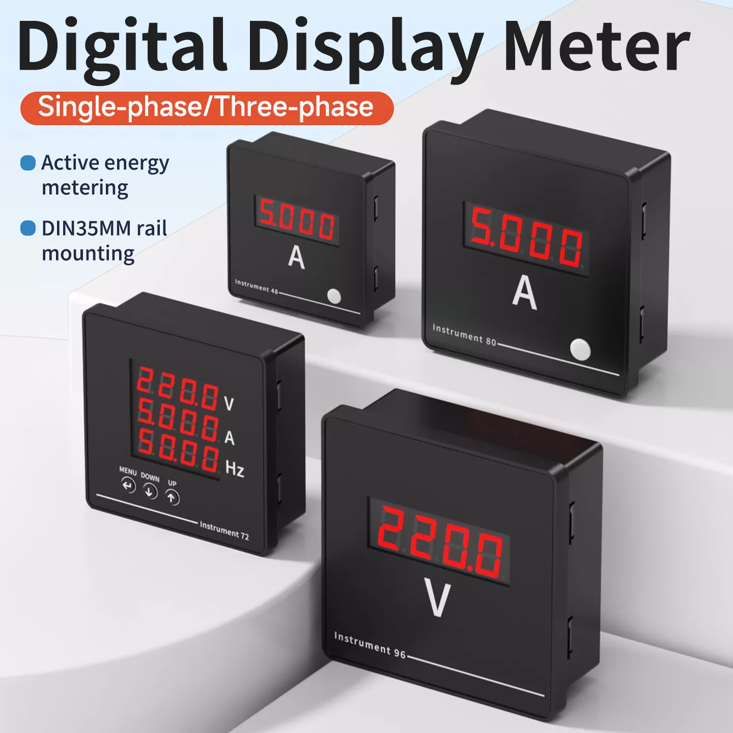 Dreiphasiges Digitalanzeige-Wechselstrommessgerät